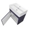 Small Floating Bathroom Vanity, Modern, Blue, 24